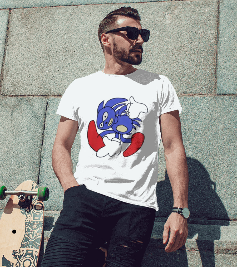 Sanic Hegehog Meme Sega T-Shirt