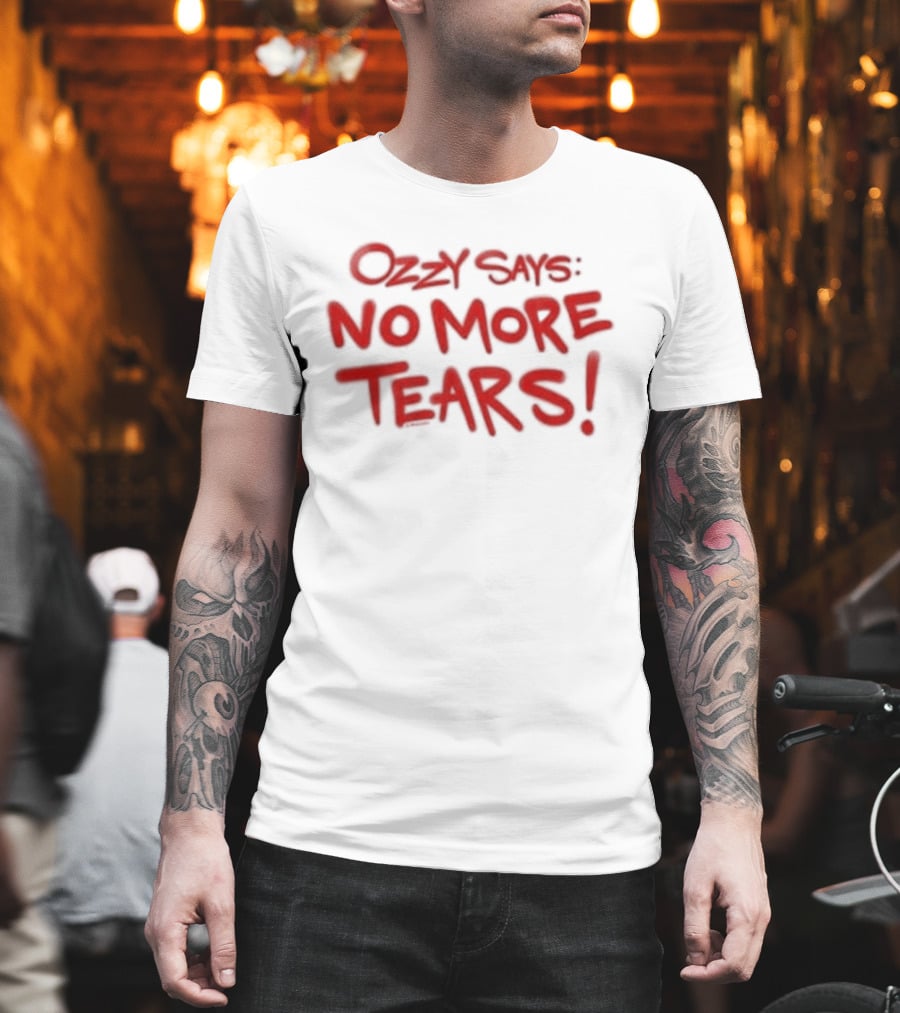 Ozzy Says No More Tears Toddler Red T-Shirt