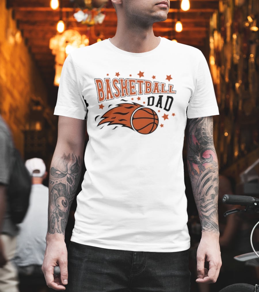 Basketball Dad Flame Stars 2026 T-Shirt