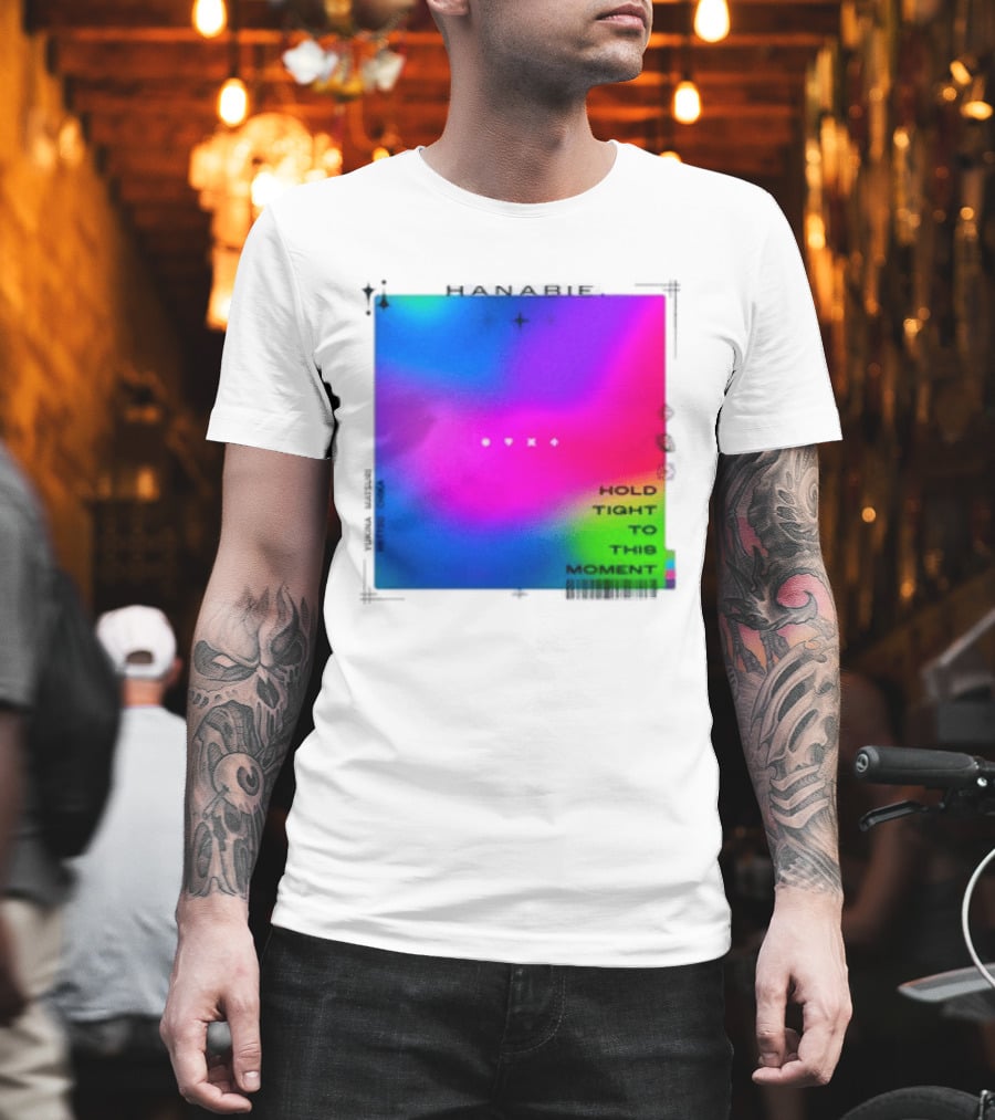 Hanabie Hold Tight To This Moment Vivid Neon Aesthetic T-Shirt