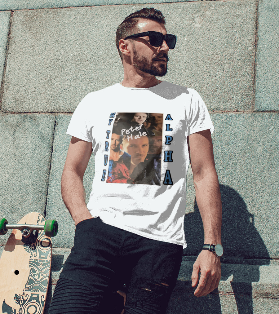 Peter Hale My True Alpha Collage With Photo Montage T-Shirt