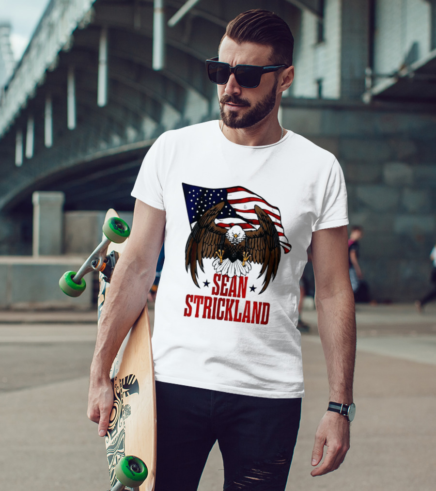 American Flag Eagle Sean Strickland UFC The Great American Hope T-Shirt