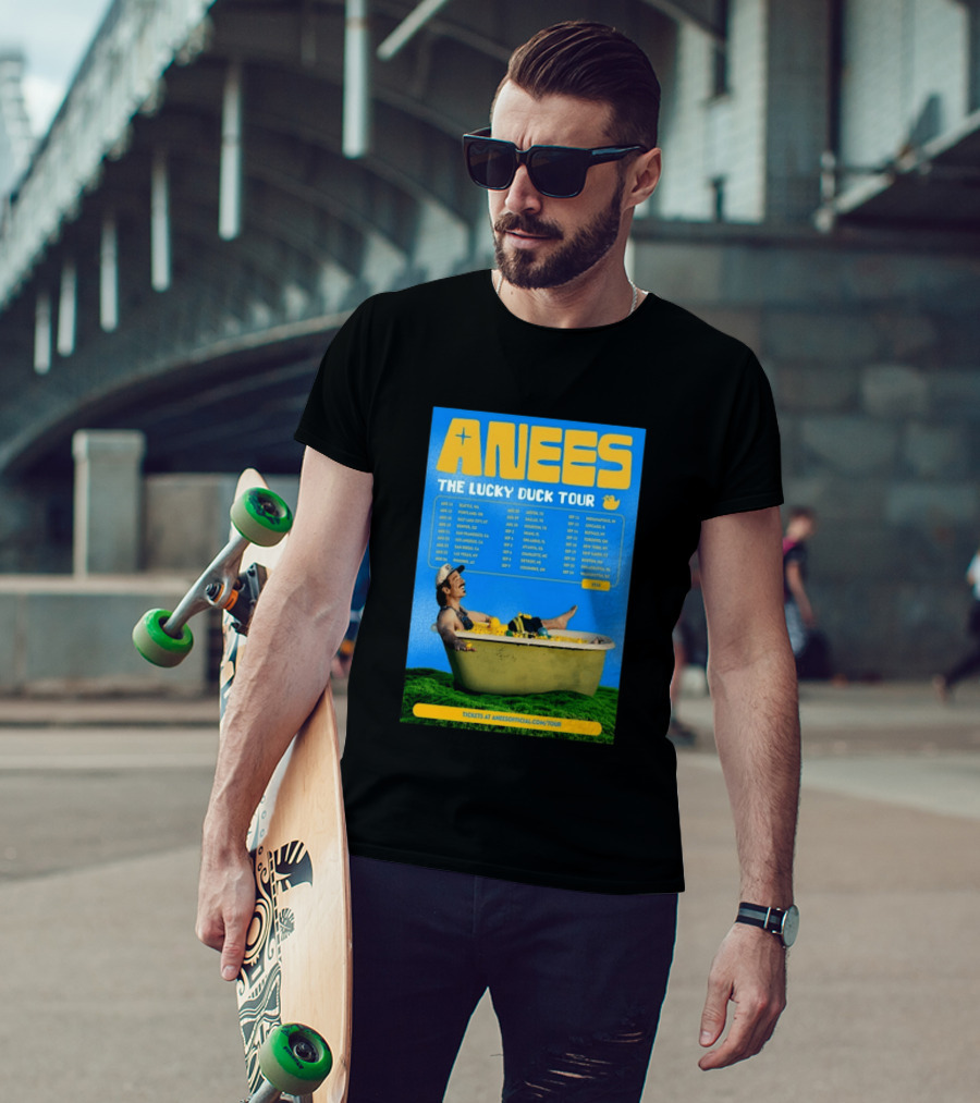 Anees The Lucky Duck Tour 2026 Dates Tickets Bath Tub T-Shirt
