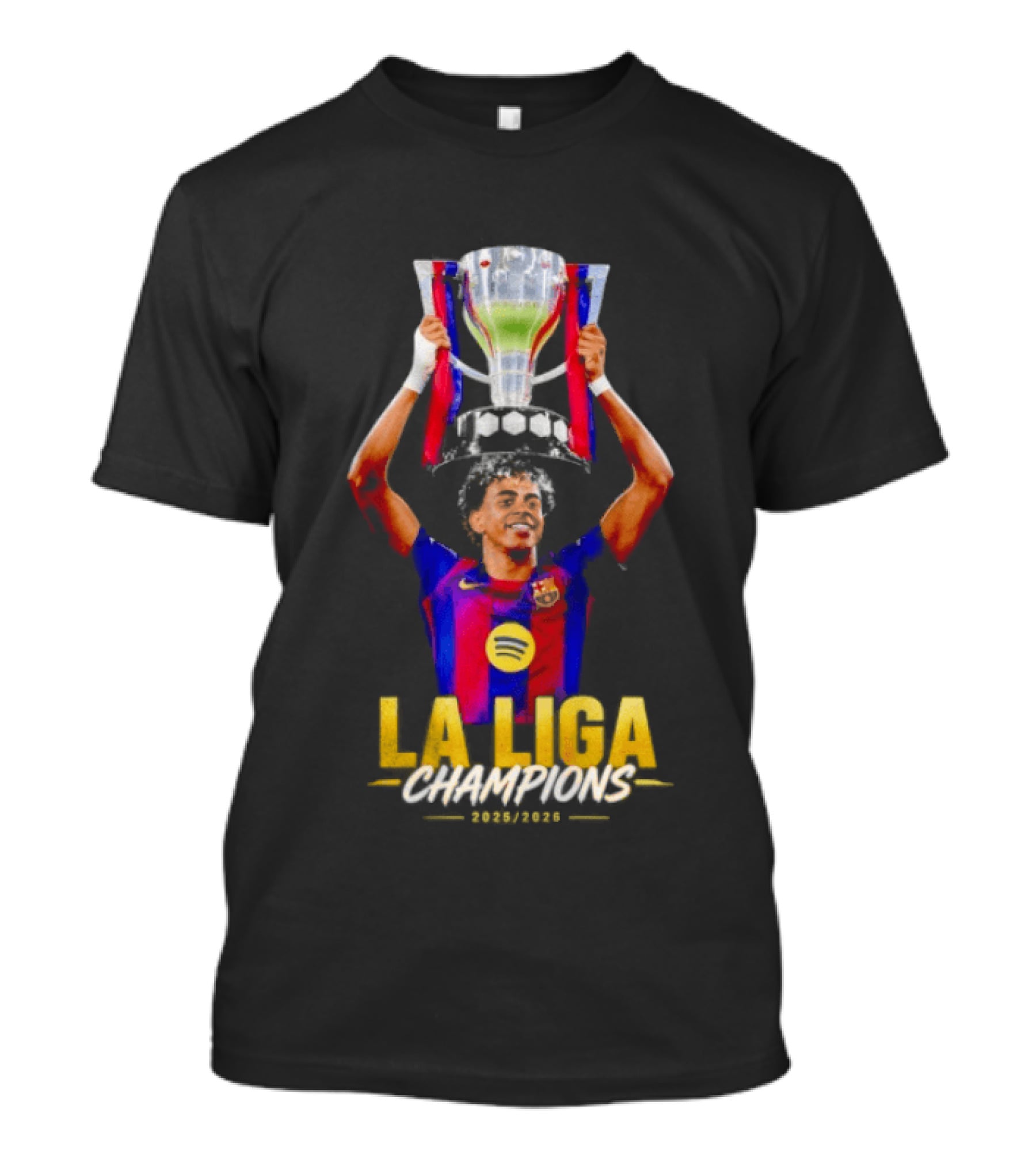Barcelona La Liga Champions 2025 26 Mes Que Un Club T-Shirt