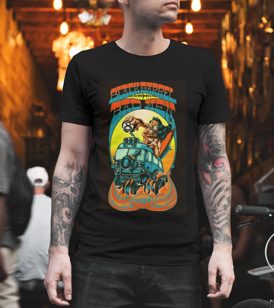 Black Barrel And The Bad Men Hope AK 5 16 2026 Psychedelic Van Race T-Shirt