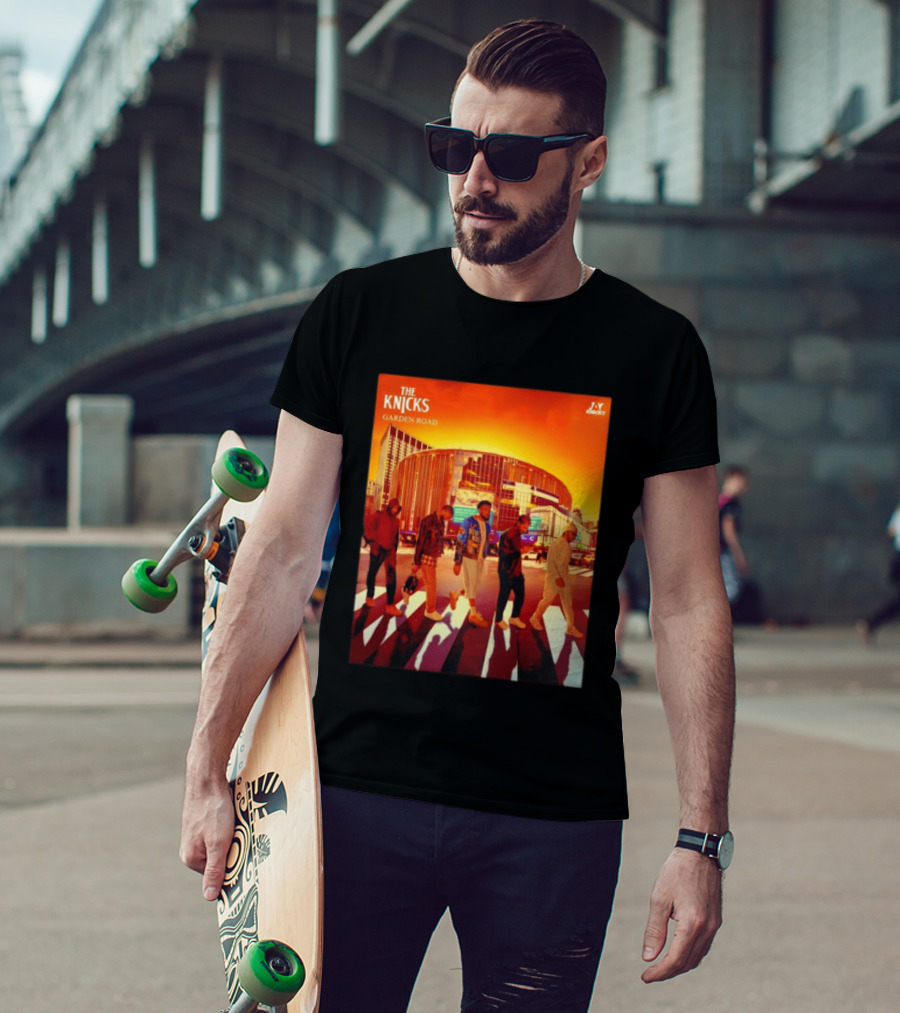 The Knicks Garden Road New York Knicks Madison Square Garden Abbey Road T-Shirt