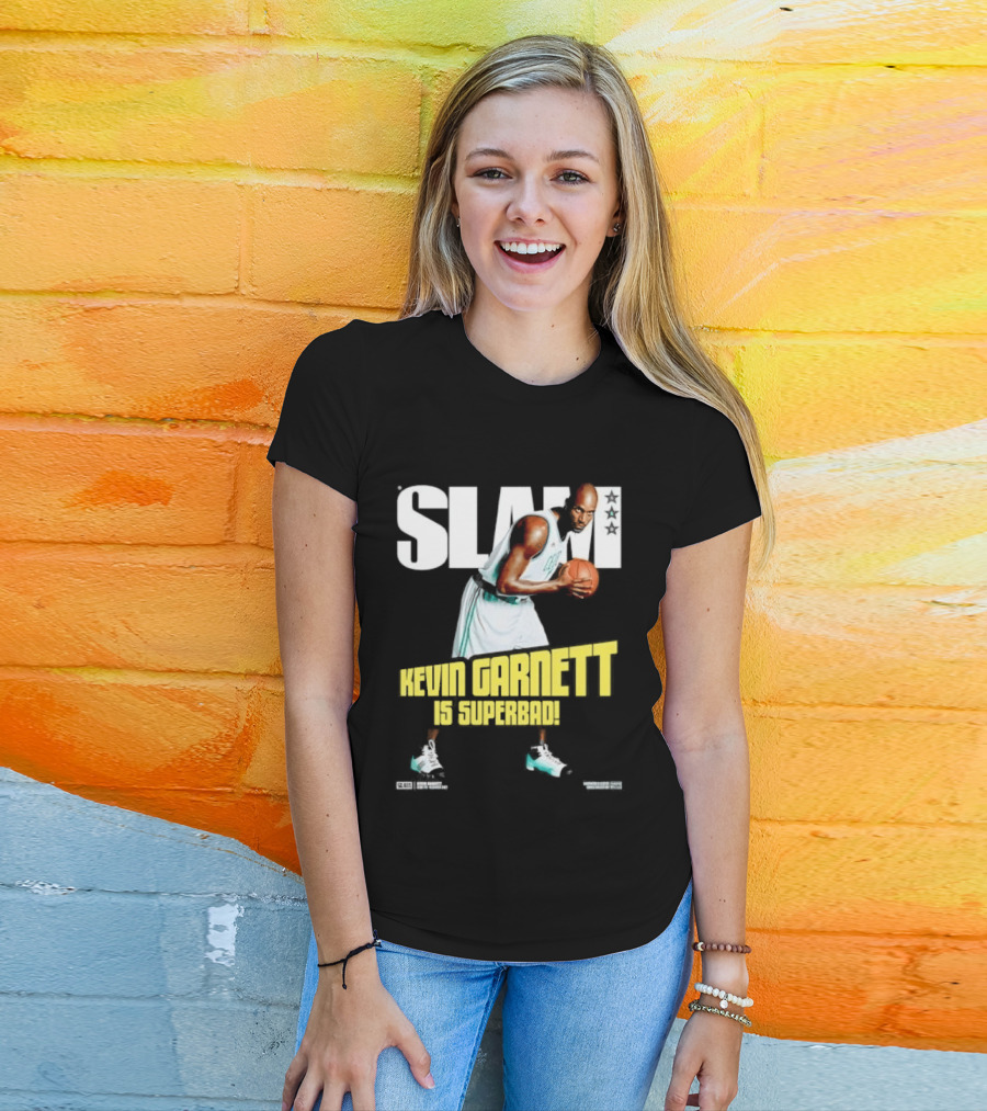 Slam Kevin Garnett Is Superbad Celtics Basketball T-Shirt