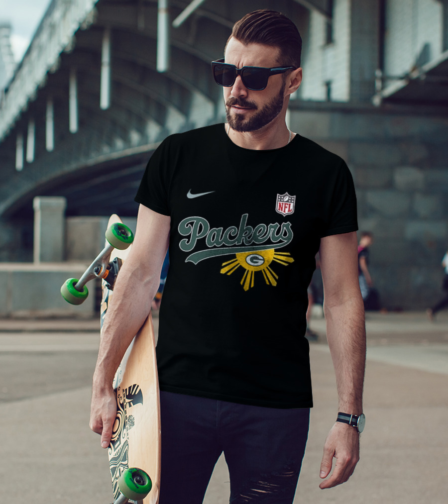 Nike NFL Green Bay Packers Filipino Sun Heritage T-Shirt