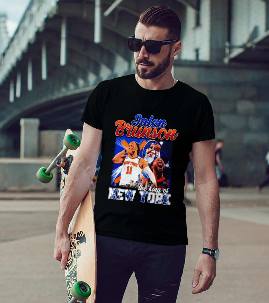 Jalen Brunson The King Of New York New York Knicks Basketball T-Shirt