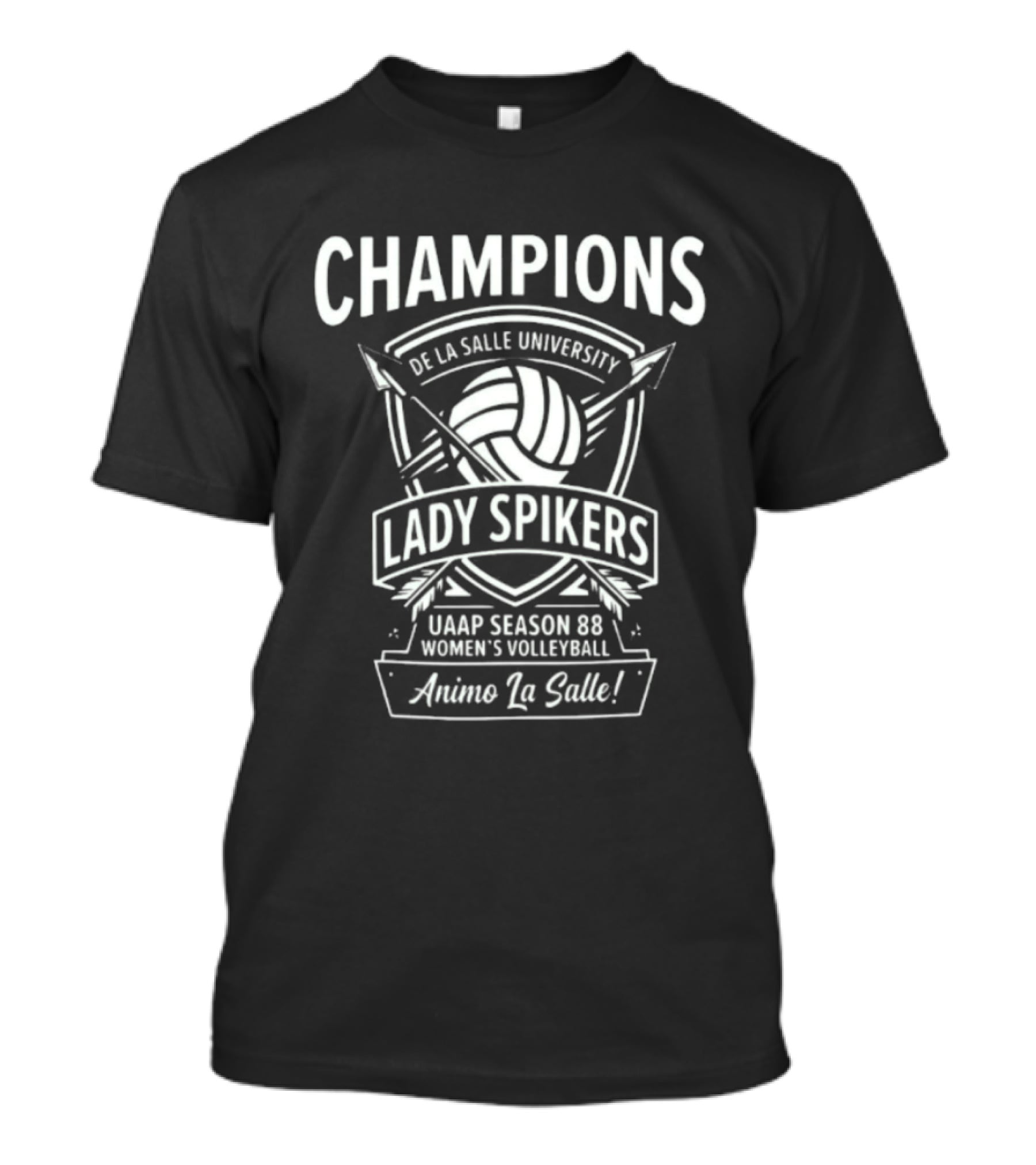 Champions De La Salle University Lady Spikers UAAP Season 88 Women's Volleyball Animo La Salle T-Shirt