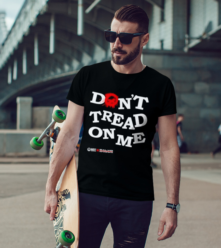 Quiet Racing Club Don't Tread On Me Skull T-Shirt