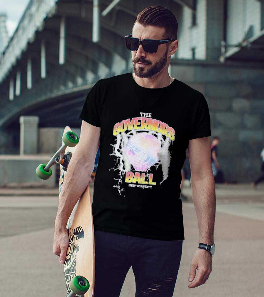The Governors Ball New York City Lightning Globe Festival T-Shirt