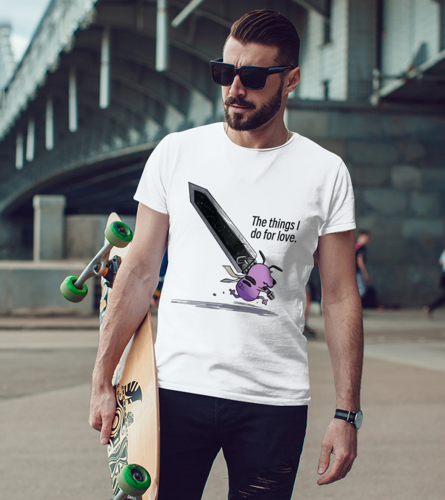Courage The Cowardly Dog The Things I Do For Love Giant Sword Adventure T-Shirt