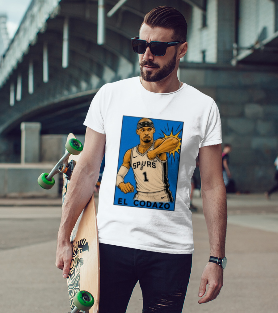 El Codazo Spurs NBA Card San Antonio Basketball Player T-Shirt