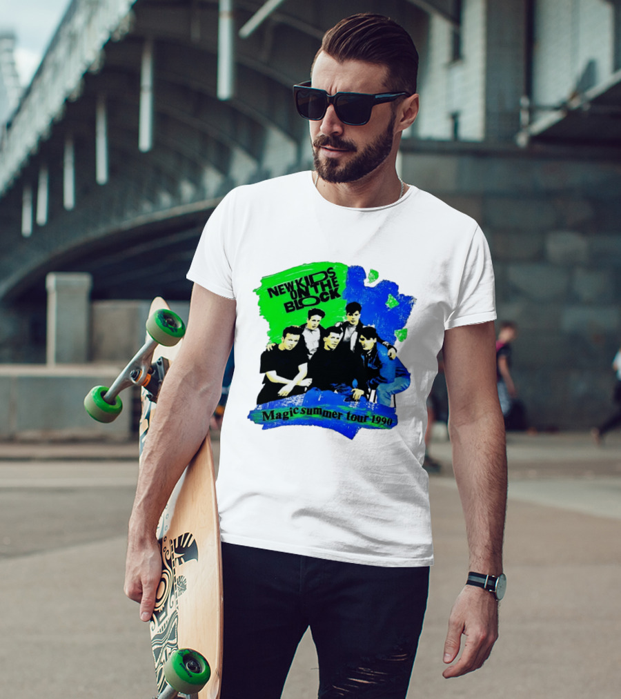 New Kids On The Block Magic Summer Tour 1990 Vintage Concert T-Shirt