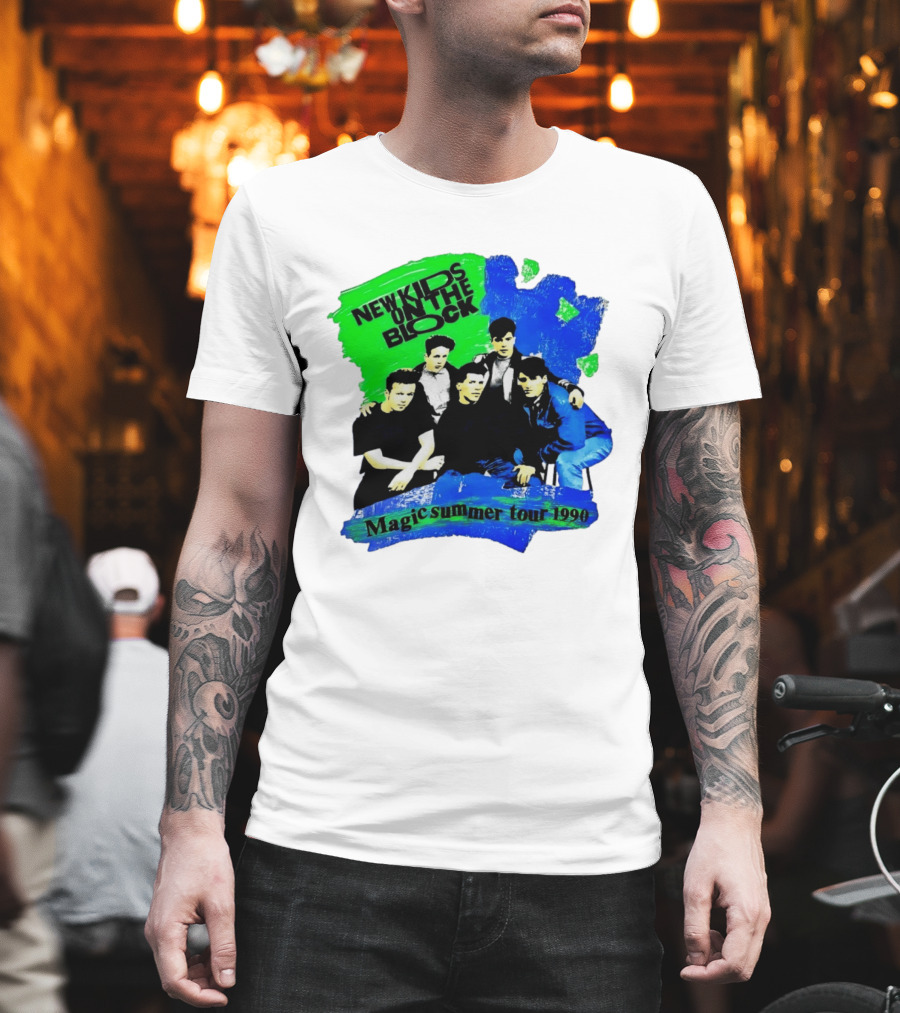 New Kids On The Block Magic Summer Tour 1990 Vintage Concert T-Shirt