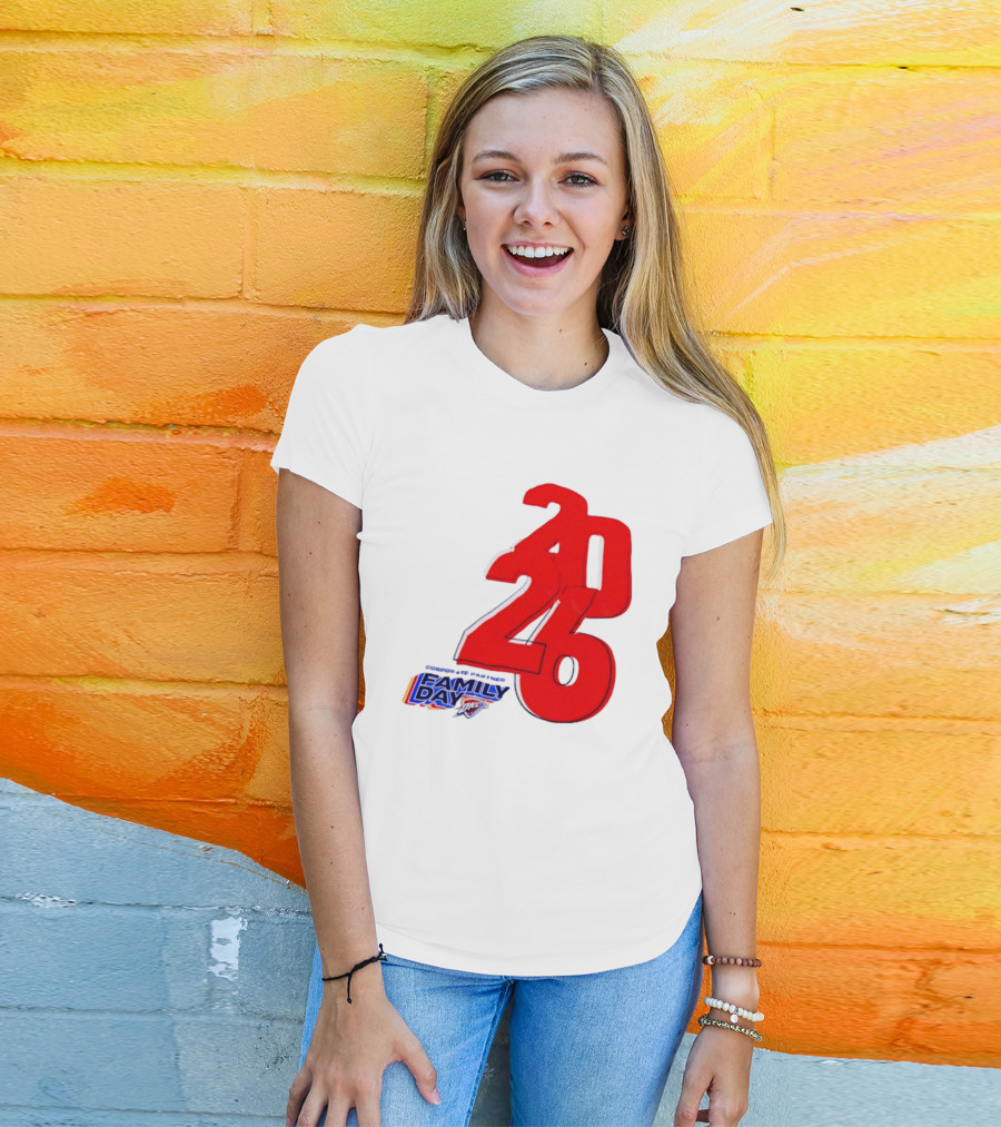 Oklahoma City Thunder Basketball Family Day Corporate Partner 2026 T-Shirt