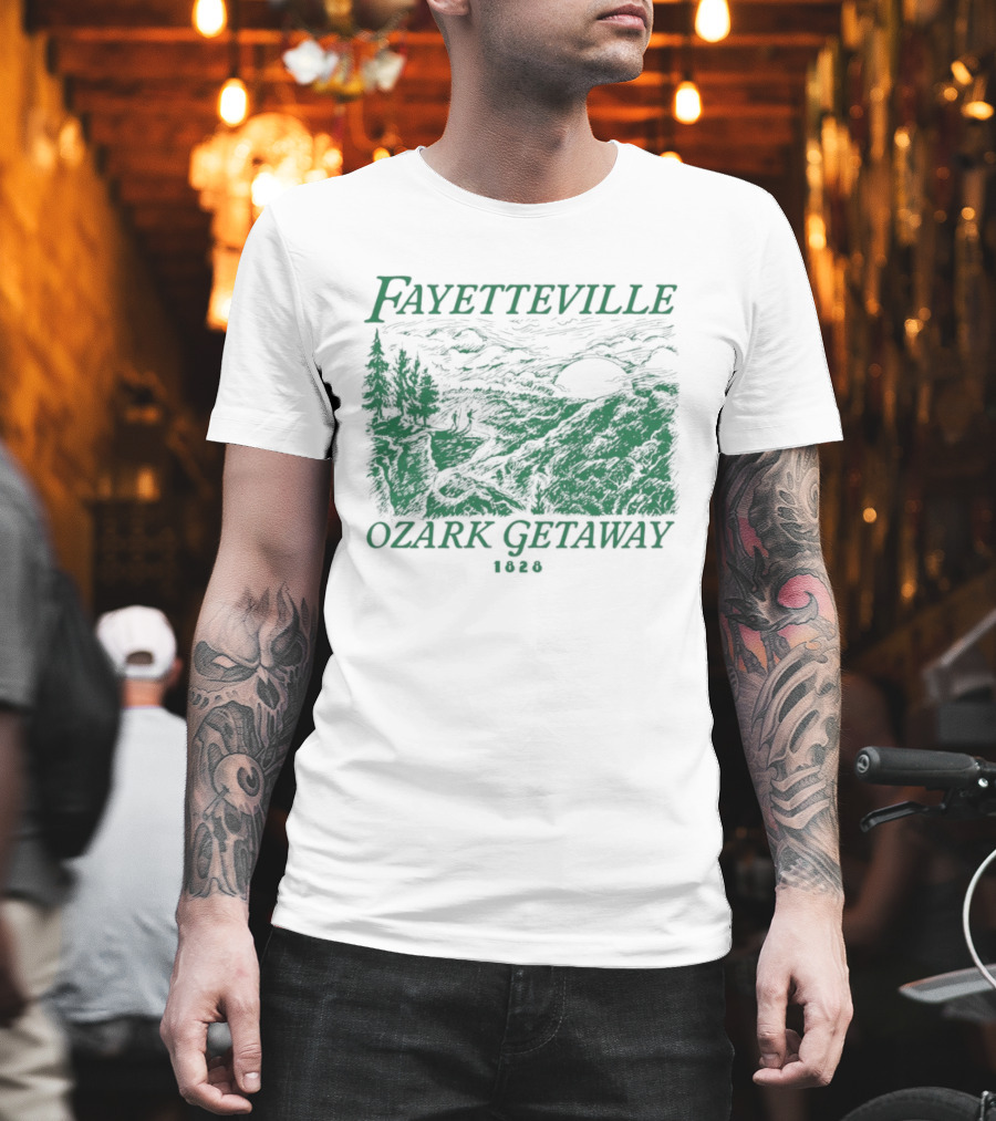 Fayetteville Ozark Getaway Vintage Scenic Landscape T-Shirt