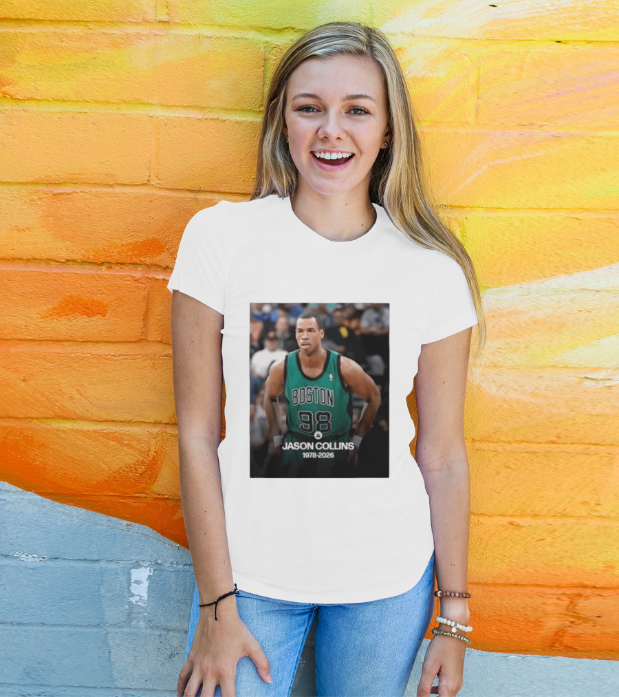 Boston Jason Collins 1978 2026 98 Rest In Peace T-Shirt