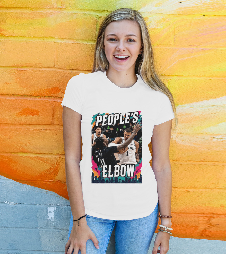 People's Elbow Wemby Spurs Vs Naz Reid Wolves T-Shirt