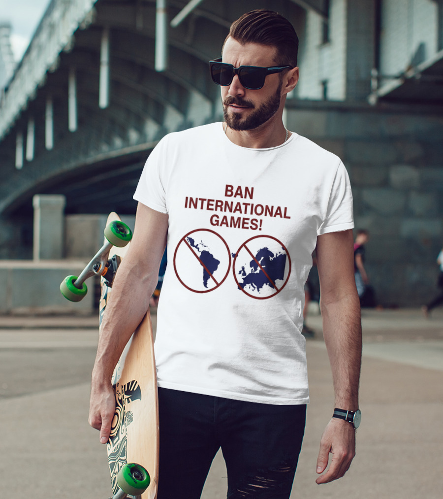 Ban International Games America Europe Map Circles T-Shirt