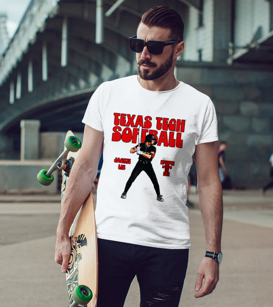 Texas Tech Red Raiders Jackie Lis Softball Player T-Shirt