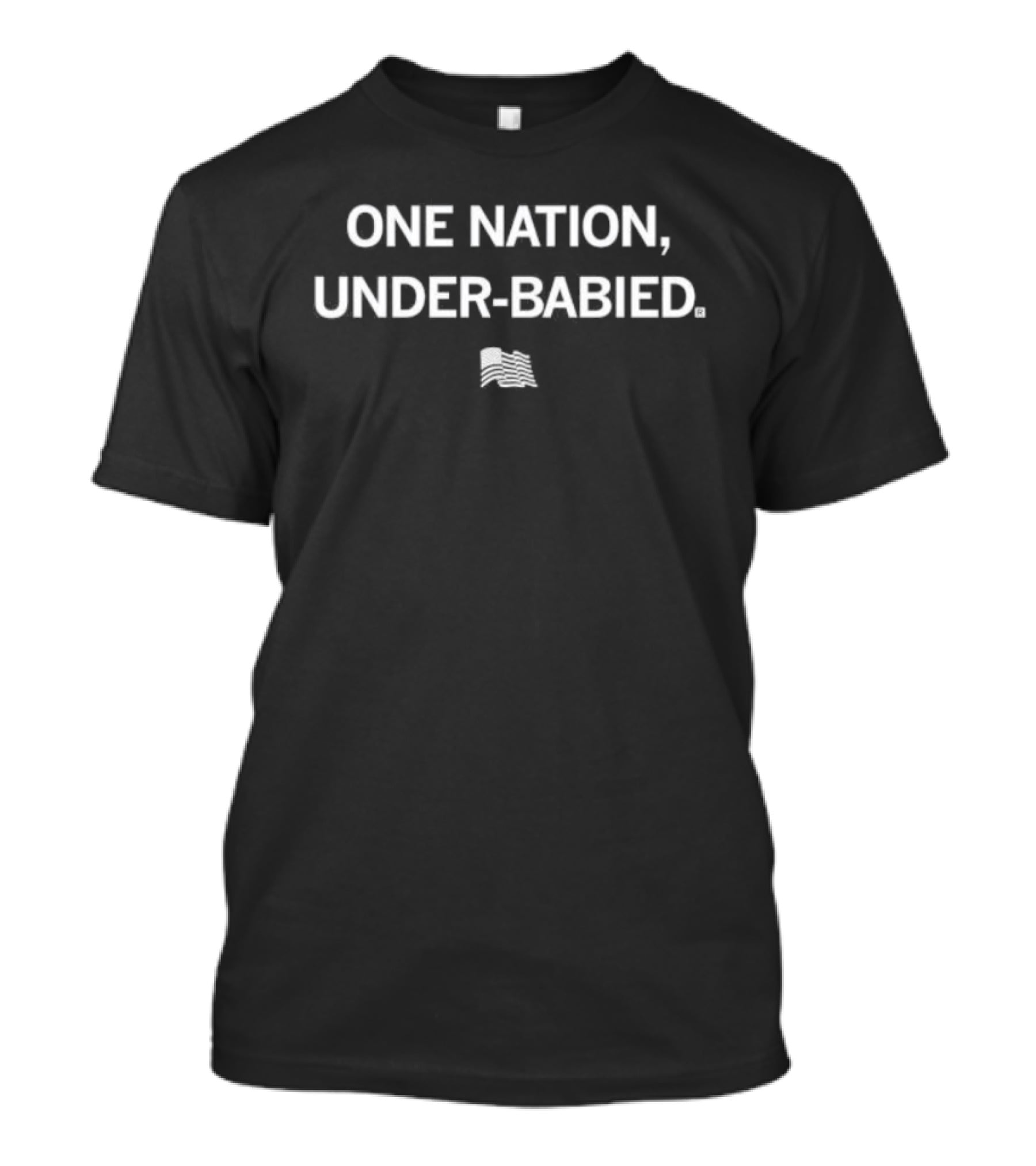 One Nation Under Babied With American Flag T-Shirt