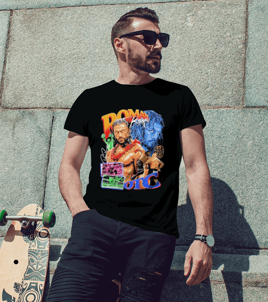 Roman Reigns Tribal Chief OTC Wrestling Champion WWE Acknowledged T-Shirt