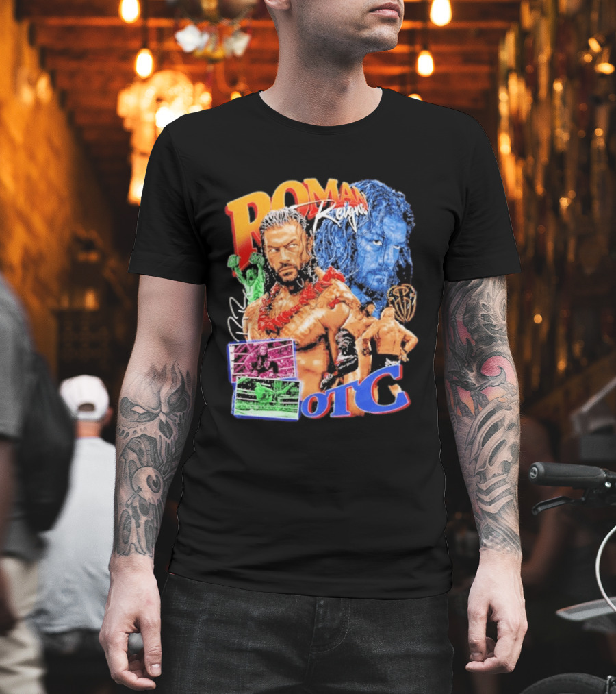 Roman Reigns Tribal Chief OTC Wrestling Champion WWE Acknowledged T-Shirt