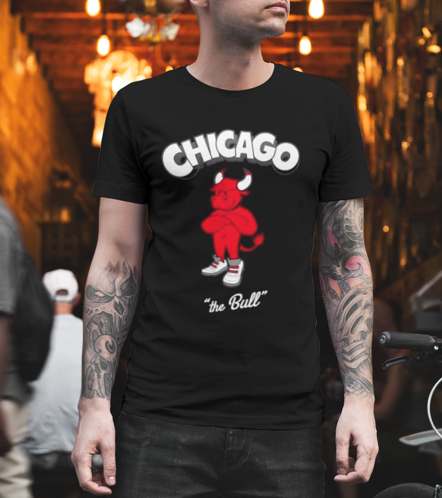 Chicago Bulls Toon Bull NBA Cartoon T-Shirt