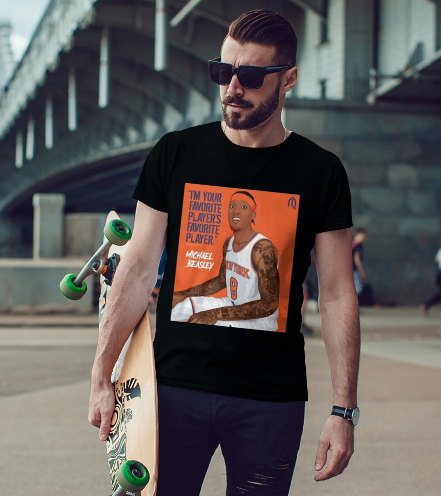 I'm Your Favorite Player's Favorite Player Michael Beasley New York Basketball Number 8 Tattoos Iconic Orange T-Shirt