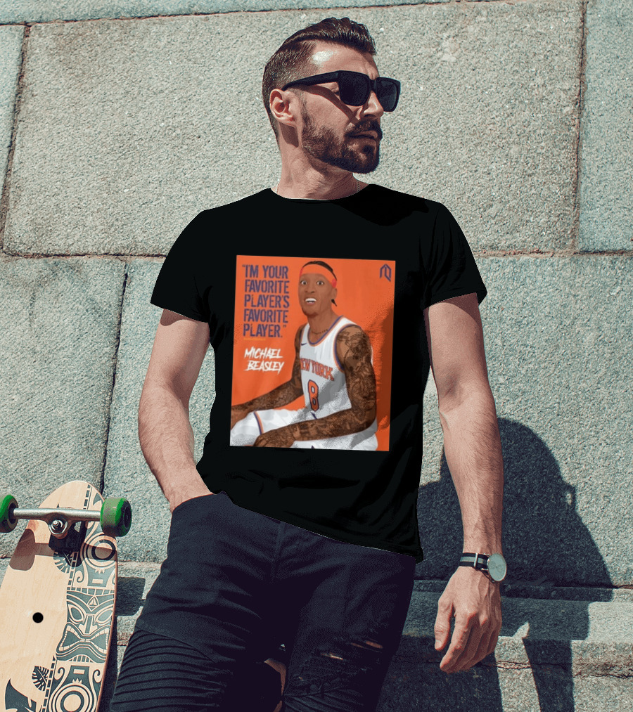 I'm Your Favorite Player's Favorite Player Michael Beasley New York Basketball Number 8 Tattoos Iconic Orange T-Shirt