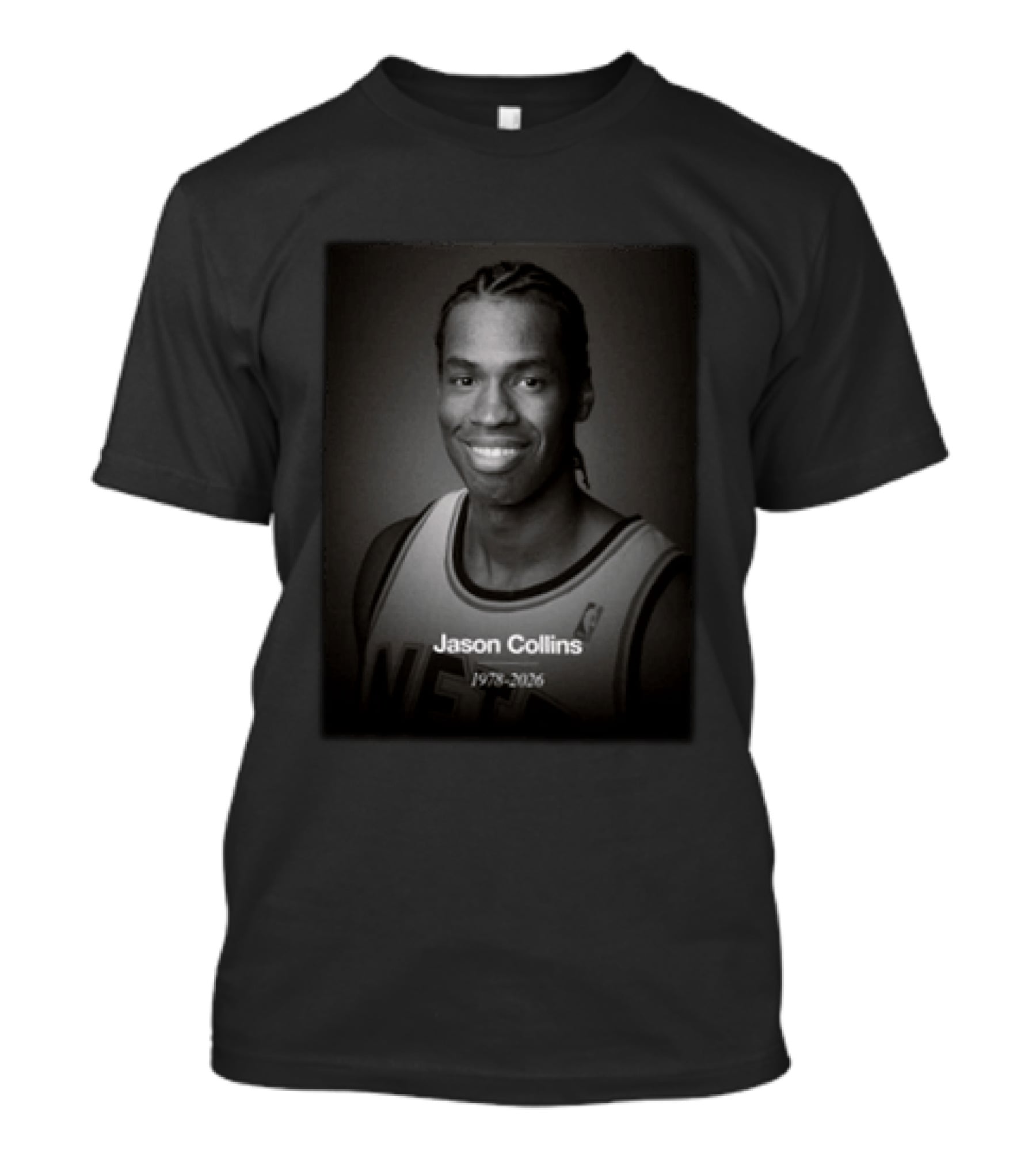 Jason Collins 1978 2026 Nets Basketball Player T-Shirt