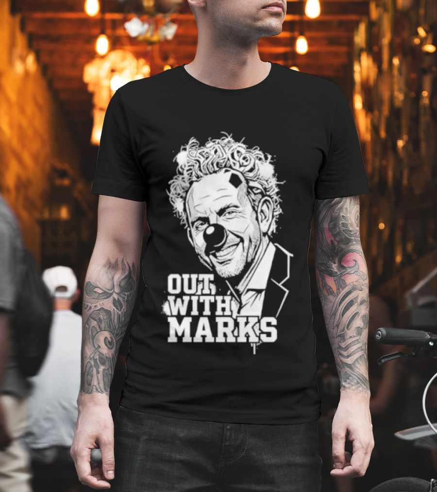 Out With Marks Sean Marks Clown Face T-Shirt