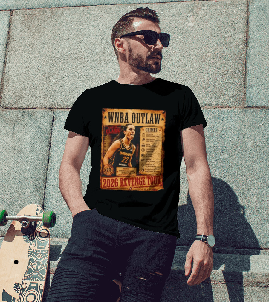 WNBA Outlaw Caitlin Clark Indiana 2026 Revenge Tour T-Shirt
