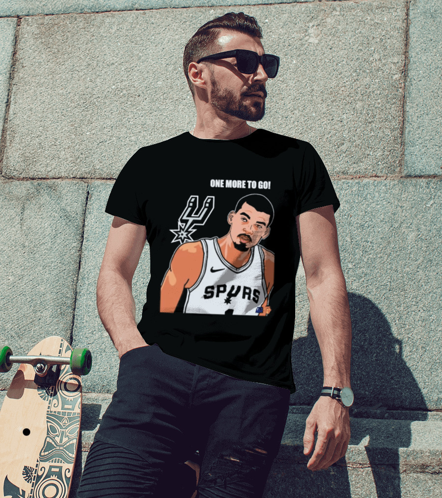 Victor Wembanyama San Antonio Spurs One More To Go T-Shirt