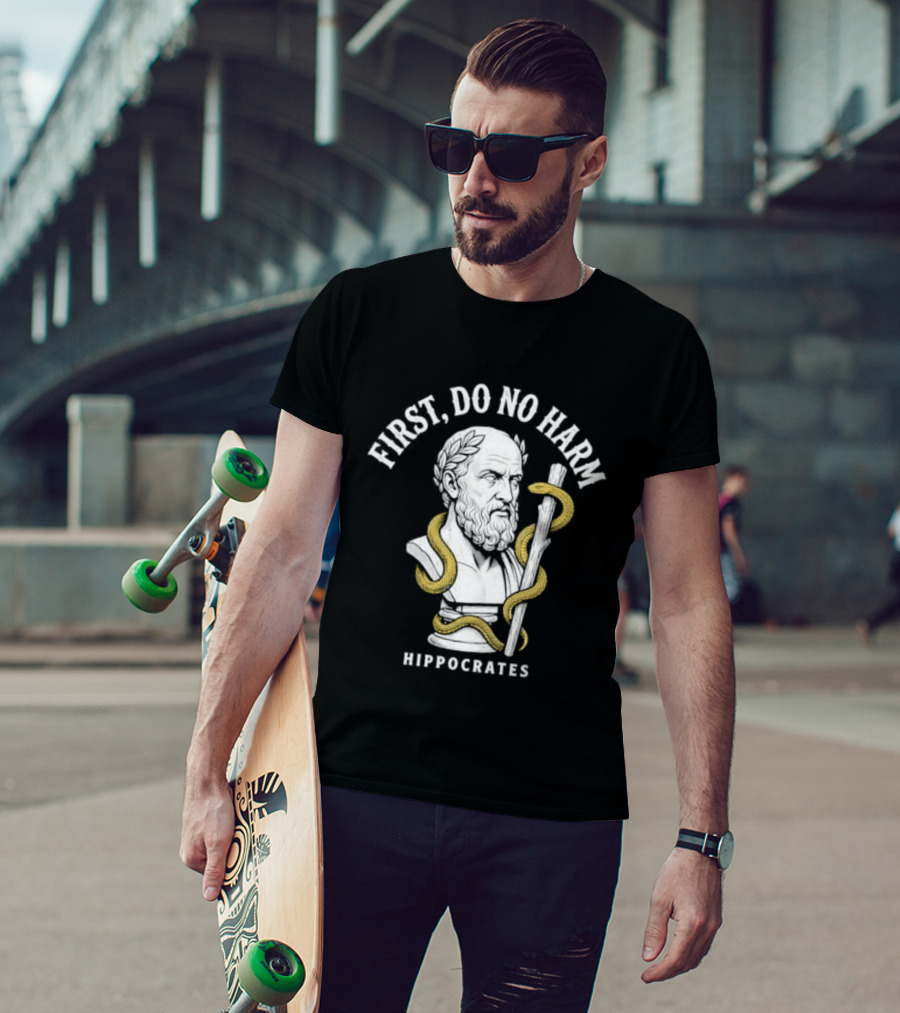First Do No Harm Hippocrates Ancient Greek Physician T-Shirt