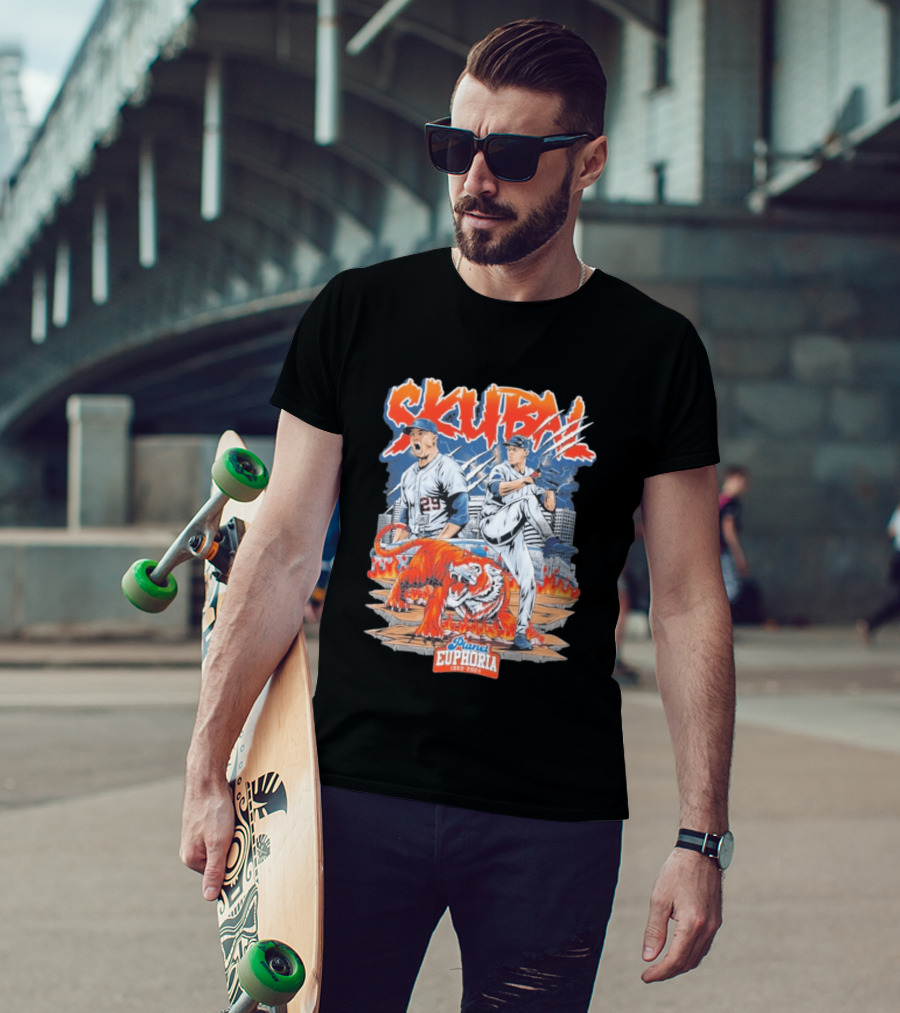 Skubal Tiger's Rage Baseball Planet Euphoria 25 T-Shirt