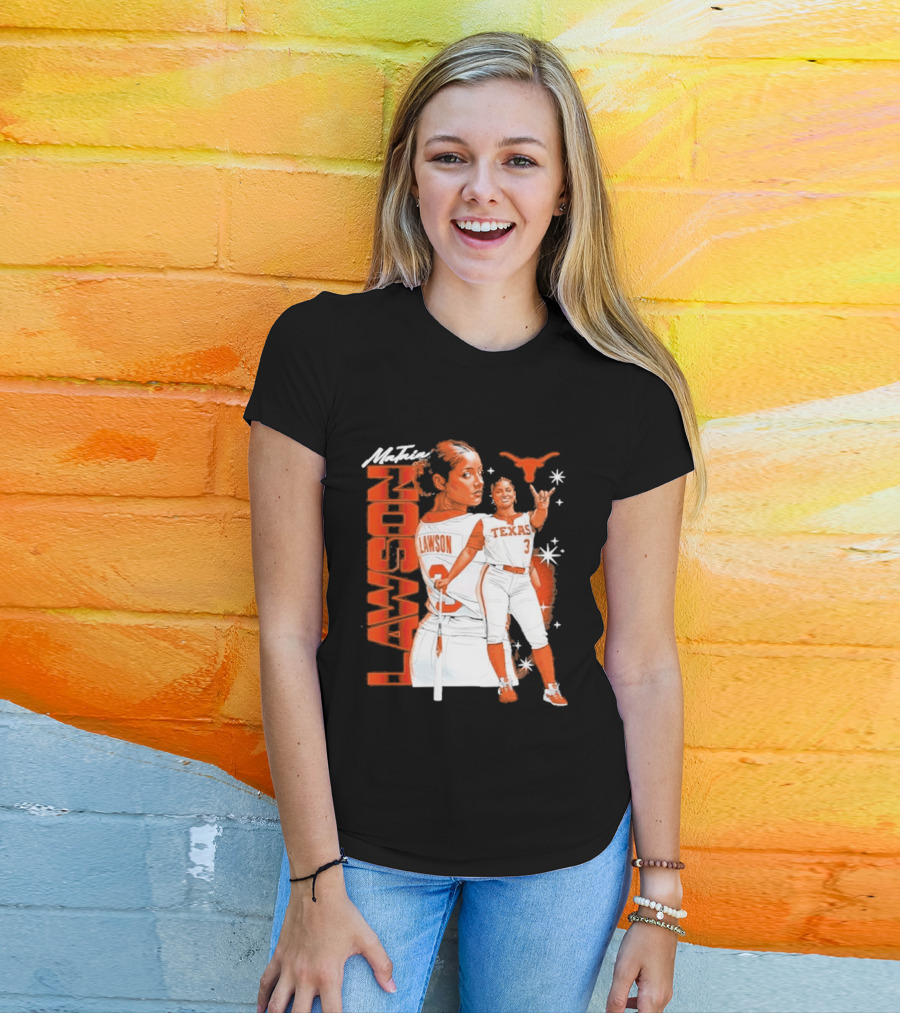 Mataia Lawson Texas Longhorns Softball Player Number 3 T-Shirt