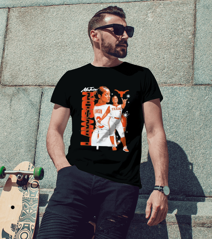 Mataia Lawson Texas Longhorns Softball Player Number 3 T-Shirt