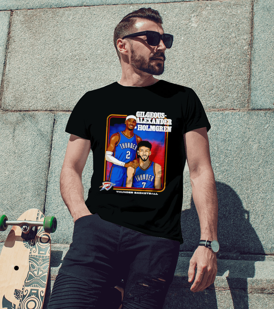 Gilgeous Alexander Holmgren Thunder Basketball Oklahoma City NBA T-Shirt