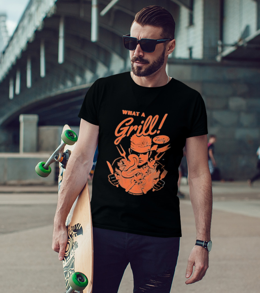 What A Grill 1964 Fangamer Metal Solid Video Game T-Shirt