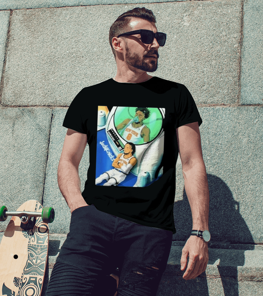 Jalen Brunson OG Anunoby New York Knicks 2026 Jedi+Knicks T-Shirt