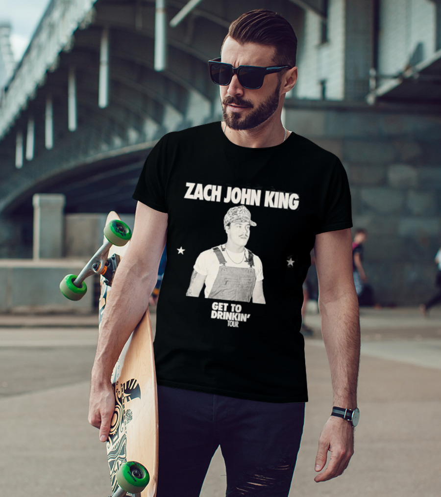 Zach John King 2026 North America Tour Get To Drinkin' Schedule T-Shirt