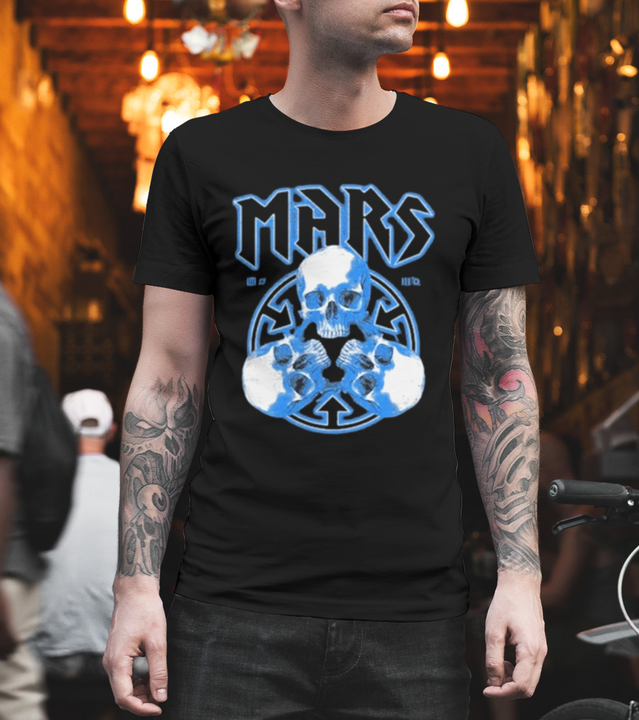 Thirty Seconds To Mars Blue Skulls European Tour 2027 T-Shirt