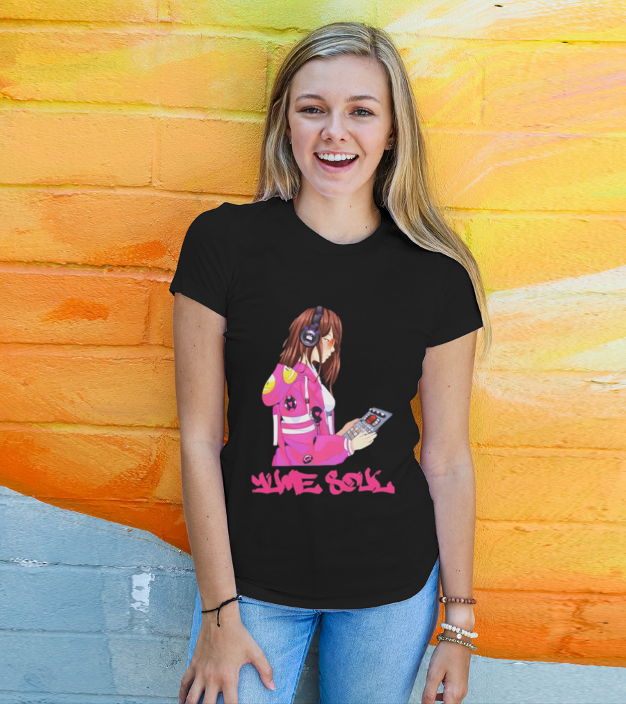 Yume Soul Anime Girl With Headphones And Game Controller T-Shirt
