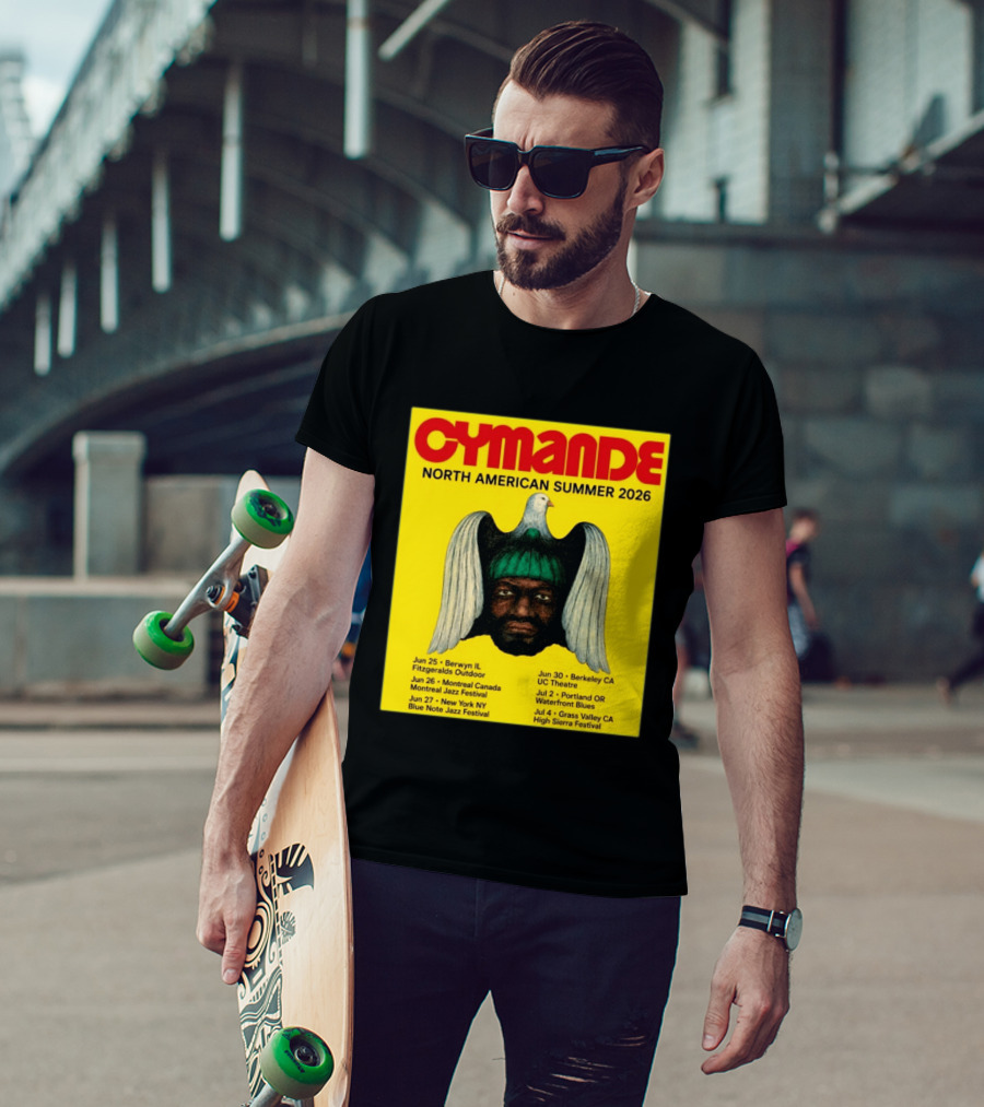 Cymande North American Summer 2026 Tour Dates And Locations T-Shirt