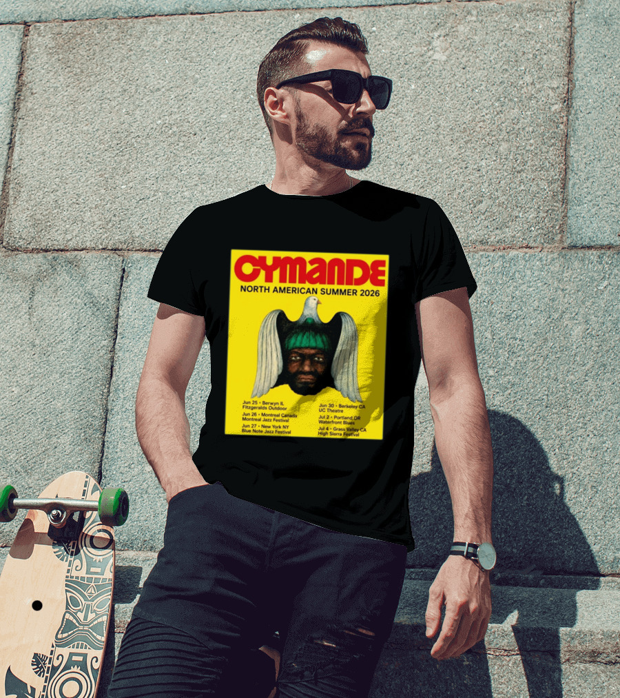 Cymande North American Summer 2026 Tour Dates And Locations T-Shirt