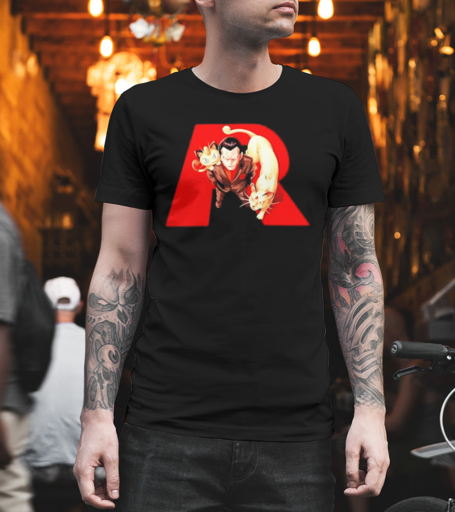 Giovanni Team Rocket Meowth Persian Pokémon Anime Fanart T-Shirt
