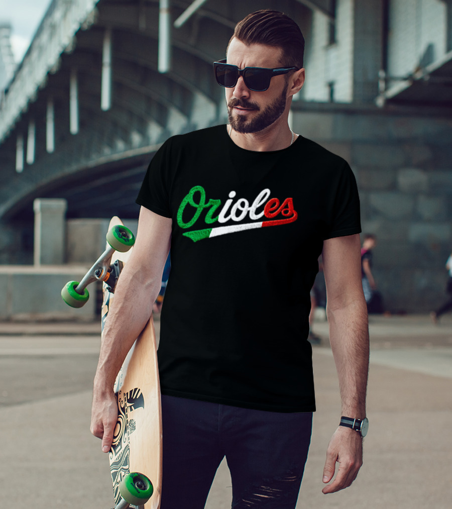 Orioles Italian Heritage Night Giveaway 2026 Flag T-Shirt